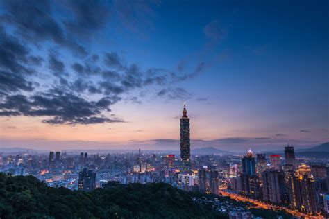 Download Sky Night Cityscape Landscape City Taiwan Skyscraper Taipei