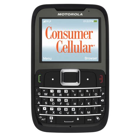 Consumer Cellular Ex 430 Ex430 Cell Phone W Qwerty Keyboard