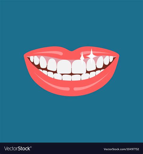 Dentist Smile Icon Royalty Free Vector Image Vectorstock