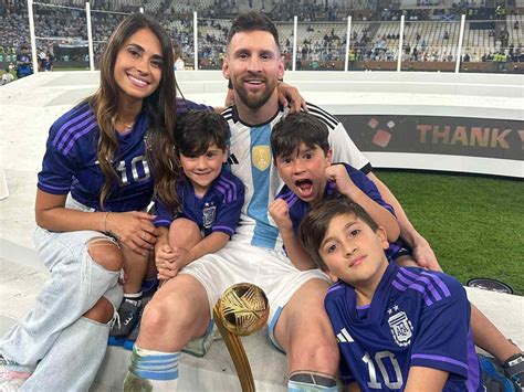 Lionel Messi 3 Kids Meet Thiago Messi Mateo Messi Ciro Messi