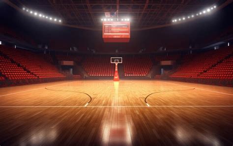 Premium Ai Image Basketball Court With People Fan Sport Arena