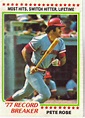 1978 Baseball: 1978 Topps Baseball #5 - Pete Rose '77 Record Breaker
