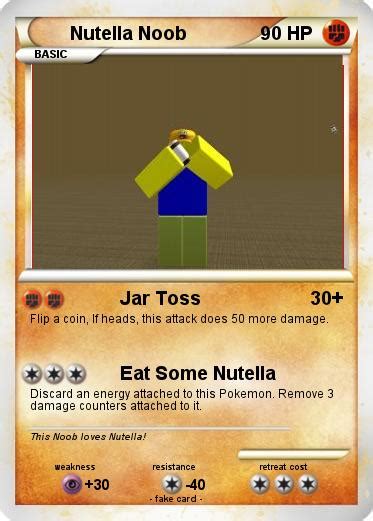 Pokémon Nutella Noob Jar Toss My Pokemon Card
