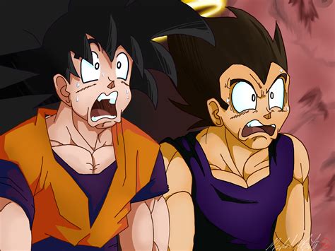 Goku And Vegeta Scene Redraw By Angelxmikey On Newgrounds