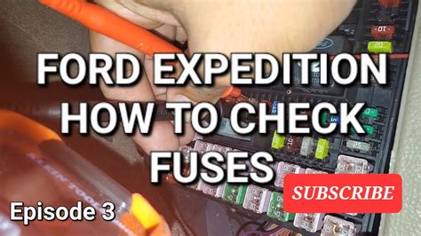 2003 And Up Ford Expedition Xlt How To Check Fuses Subscribe🔴 Like👍