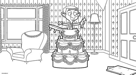 Mr Bean Coloring Pages Printable