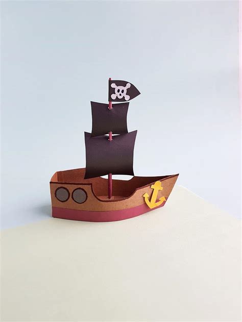 Printable Cardboard Pirate Ship Template Sailing Ship On Crayola Com