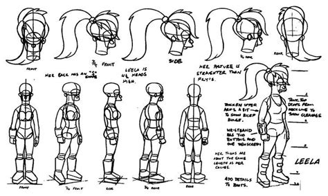 Futurama Character Design Animation Simpsons Drawings