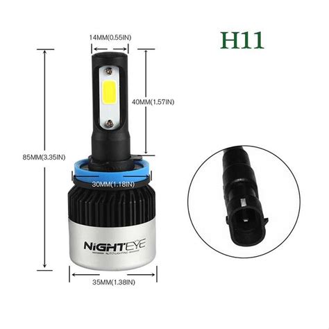 Jual Nighteye Lampu Mobil Headlight Foglamp H11 Led Cob 2pcs Di Lapak