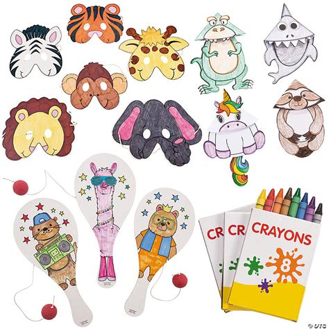 Color Your Own Animal Craft Kit Assortment Makes 36