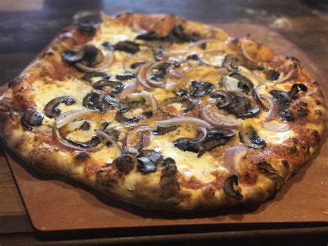 Homemade Mushrooms And Onions Pizza Rfood