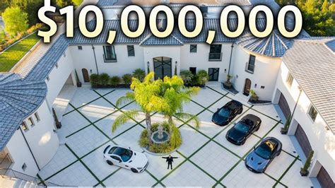 Inside A 10000000 California Mega Mansion With Garage Full Of