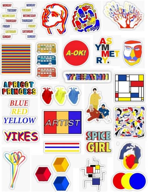 Primary Colors Sticker Pack Sticker By Lauren53103 Adesivos Tumblr