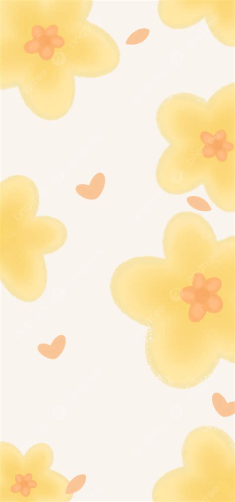 Yellow Flower Wallpaper Aesthetic Background Wallpaper Image For Free Download Pngtree