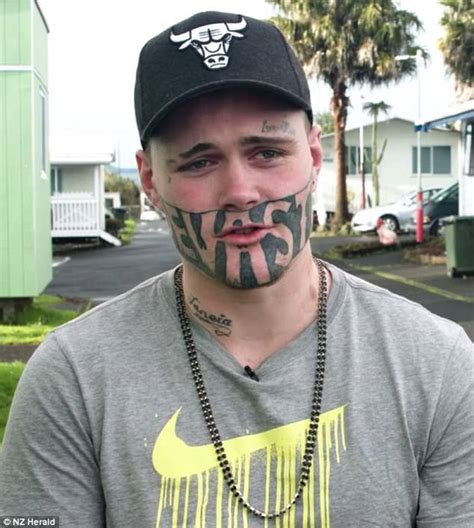 man with devast8 face tattoo turned down 45 job offers daily mail online