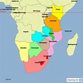 StepMap - Südliches Afrika - Landkarte für Afrika