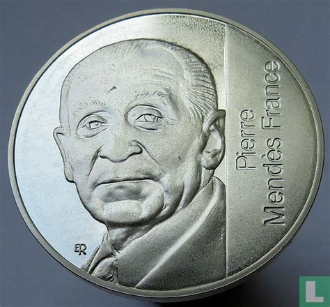 France 5 francs 1992 (BE  argent) "10th anniversary Death of Pierre