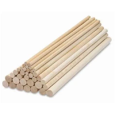 Natural Dowel Rods Wood Sticks Unfinished Hardwood Sticks Size 6mm To