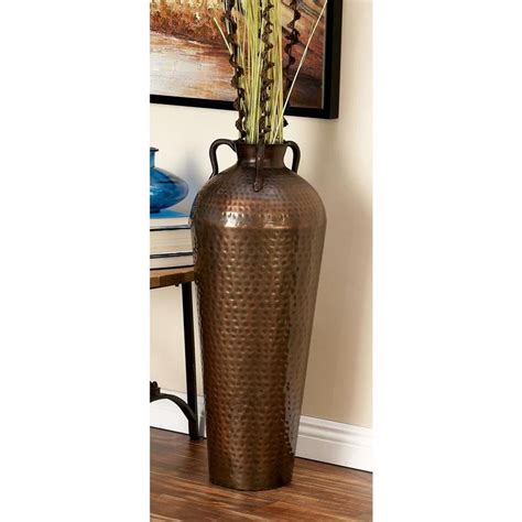Litton Lane Brown Handmade Slatted Frame Wicker Decorative Vase With