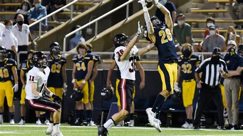 Photos A For Effort Highland Park Receiver Luke Rossley Jumps For A Catch But Has The Ball