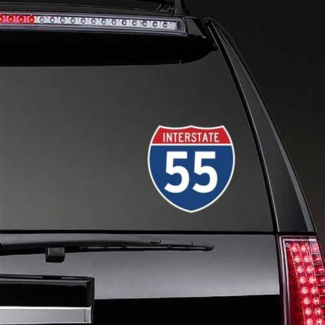 Interstate 55 Sign Sticker