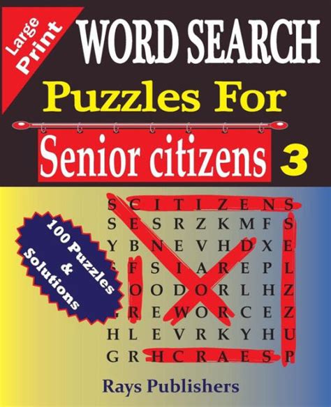 Word Search Puzzles For Senior Citizens 3 Large Print By