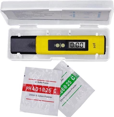 Ph Meter Ph Waarde Meter Zuurgraadmeter Digitale Waterkwaliteitstest Lcd Bol