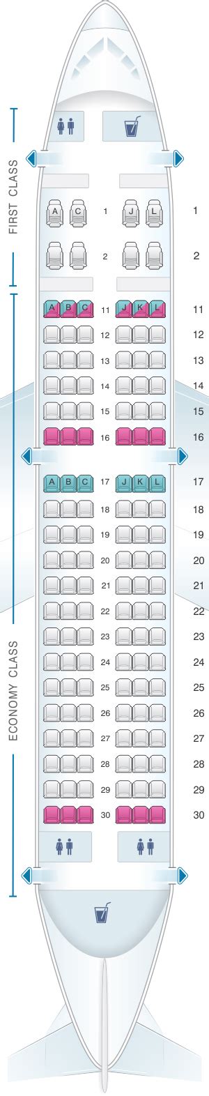 Air China Seat Map Color