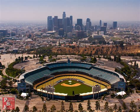 Dodger Stadium Skyline Dodger Stadium With The Downtown Lo Flickr