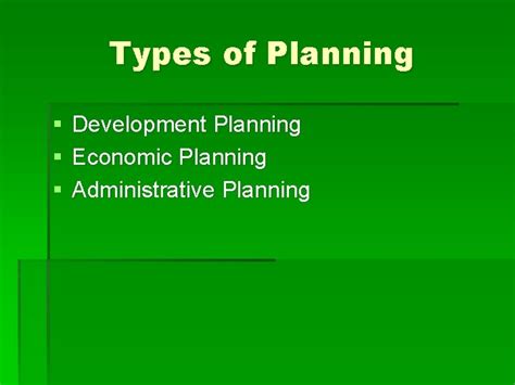 Planning Types Of Planning Planning Process Principles Of