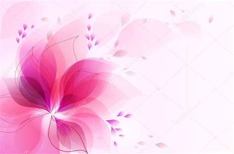 Pink Flower Abstract Background