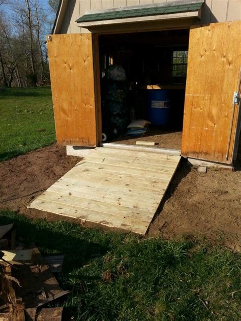 Do It Yourself Lawn Mower Ramps Building A Ramp For A Shed Sheds