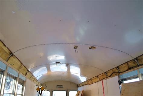 The Bus Blog Bus Blog 11 Sealing The Ceiling