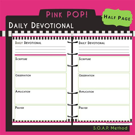 Us Half Page Printable Bible Study Daily By