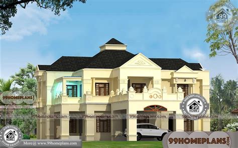 Beautiful Double Storey Houses With 3d Elevations Best Bungalow Plans