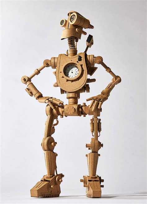 Incredibly Detailed Cardboard Robots By Greg Olijnyk Design Swan