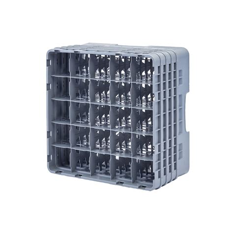 Cambro 25s900151 25 Compartment Camrack Glass Rack Gray Full Size