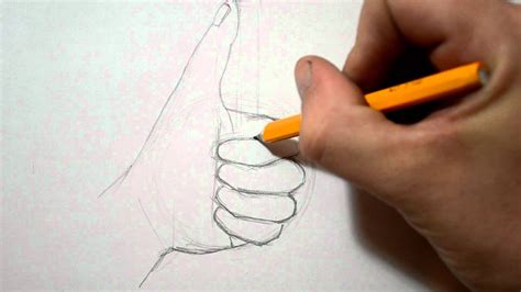 How To Draw A Hand Thumbs Up Sign Youtube