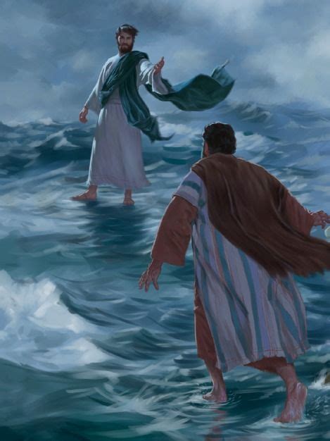Jesus Anda Por Cima Da água Lições Da Bíblia Para Crianças Milagros