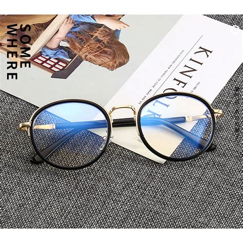 round computer glasses anti blue light blocking glasses lentes anti luz azul metal eyewear women