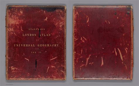 Covers Stanfords London Atlas Of Universal Geography David Rumsey
