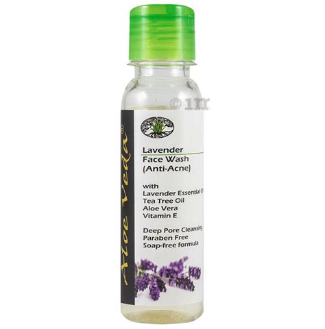 Aloe Veda Lavender And Tea Tree Oil Anti Acne Face Wash Buy Bottle