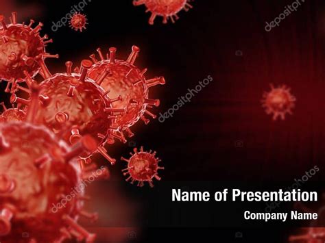 Abstract Red Virus Powerpoint Template Abstract Red Virus Powerpoint