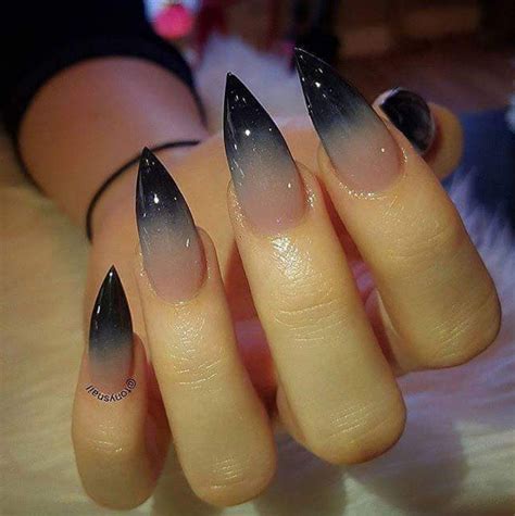 Mystical Ombré In 2020 Goth Nails Perfect Nails Trendy Nails