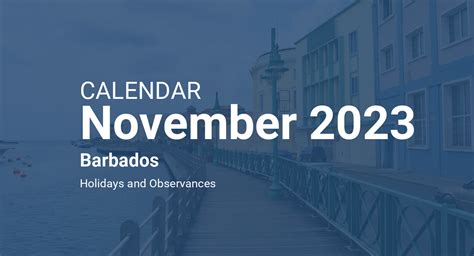 November 2023 Calendar Barbados
