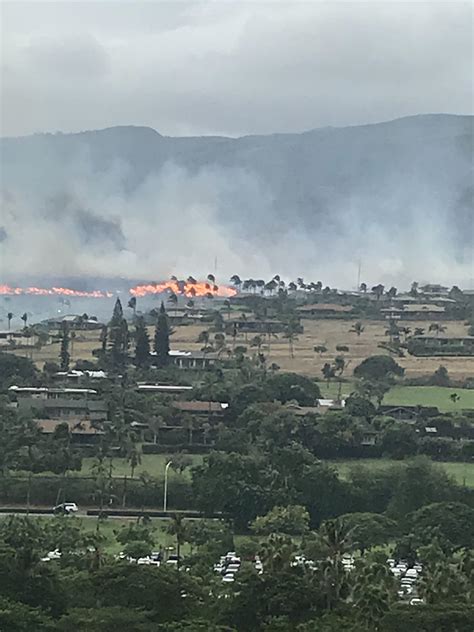 Second Fire On Maui Lahaina Side Rhawaii