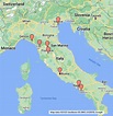 Visit Italy in two weeks - Google My Maps