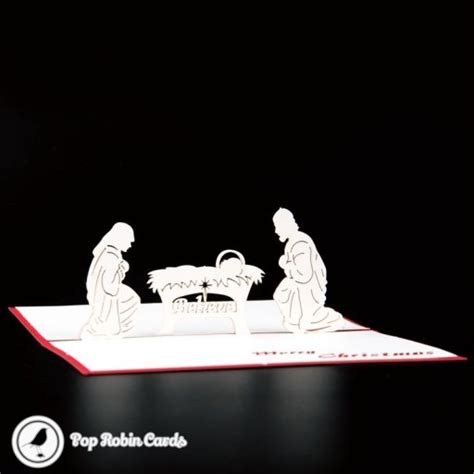 Nativity Christmas Cards 3d Pop Up Cards