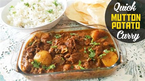 Quick Mutton Potato Curry In Pressure Cooker ~ Aloo Gosht Ka Salan