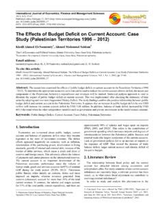 The Effects Of Budget Deficit On Current Account The Effects Of